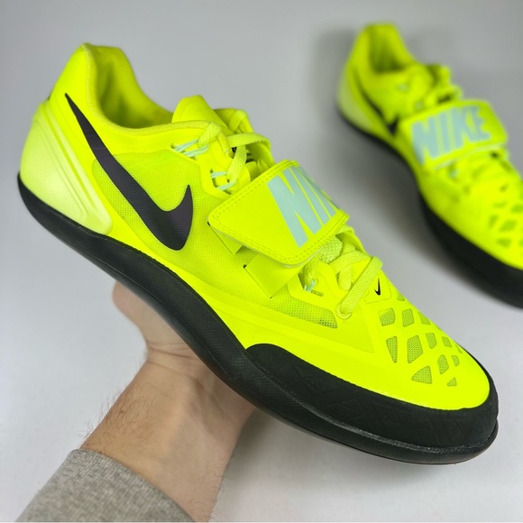 Nike Zoom Rotational 6 Volt Green Black Throwing Shoes - Picture 1 of 11